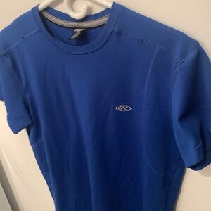 Fantastic Rawlings Deep Sapphire Blue Sports Shirt SZ Medium 🔥